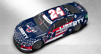 William Byron’s 2022 #24 Liberty University Chevrolet paint scheme.