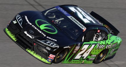DAYTONA BEACH, FLORIDA - FEBRUARY 18: Jeffrey Earnhardt, driver of the #24 ForeverLawn Toyota,  drives during practice for the NASCAR Xfinity Series Beef. It's What's For Dinner. 300 at Daytona International Speedway on February 18, 2022 in Daytona Beach, Florida. (Photo by James Gilbert/Getty Images) | Getty Images