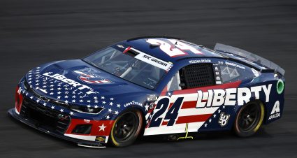 William Byron’s 2022 #24 Liberty University Patriotic Chevrolet paint scheme.