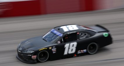 DARLINGTON, SOUTH CAROLINA - MAY 07: Ryan Truex, driver of the #18 Joe Gibbs Racing Toyota, drives during the NASCAR Xfinity Series Mahindra ROXOR 200 at Darlington Raceway on May 07, 2022 in Darlington, South Carolina. (Photo by James Gilbert/Getty Images) | Getty Images
