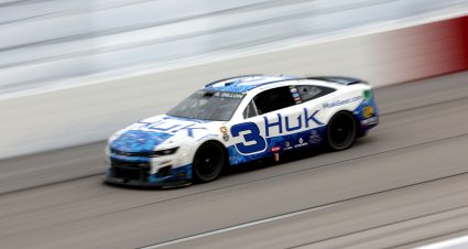 DARLINGTON, SOUTH CAROLINA - MAY 08: Austin Dillon, driver of the #3 Huk Performance Fishing Chevrolet, drives during the NASCAR Cup Series Goodyear 400 at Darlington Raceway on May 08, 2022 in Darlington, South Carolina. (Photo by James Gilbert/Getty Images) | Getty Images