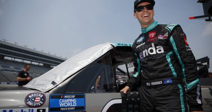 FORT WORTH, TEXAS - MAY 20: Ben Rhodes, driver of the #99 Tenda Toyota, laughs on the during practice for the NASCAR Camping World Truck Series SpeedyCash.com 220 at Texas Motor Speedway on May 20, 2022 in Fort Worth, Texas. (Photo by Jared C. Tilton/Getty Images) | Getty Images