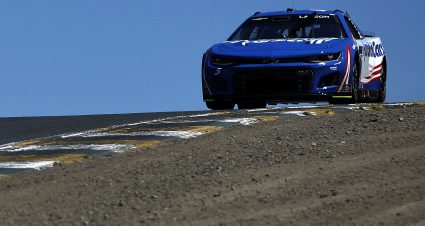 SONOMA, CALIFORNIA - JUNE 11: Kyle Larson, driver of the #5 HendrickCars.com Chevrolet, drives during qualifying for the NASCAR Cup Series Toyota/Save Mart 350 at Sonoma Raceway on June 11, 2022 in Sonoma, California. (Photo by Sean Gardner/Getty Images) | Getty Images