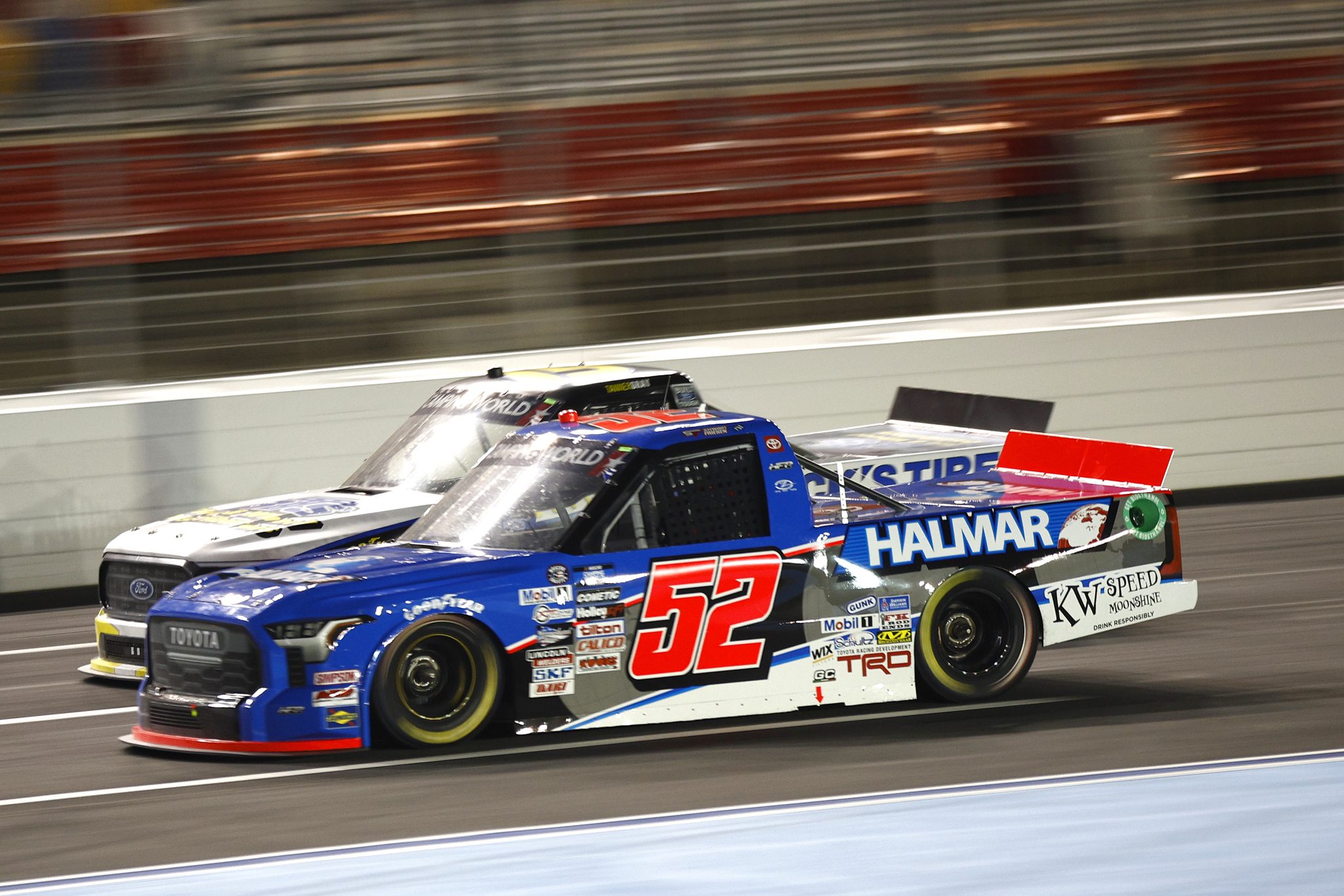 CONCORD, NORTH CAROLINA - MAY 27: Stewart Friesen, driver of the #52 Halmar International Toyota, drives during the NASCAR Camping World Truck Series North Carolina Education Lottery 200 at Charlotte Motor Speedway on May 27, 2022 in Concord, North Carolina. (Photo by Jared C. Tilton/Getty Images) | Getty Images
