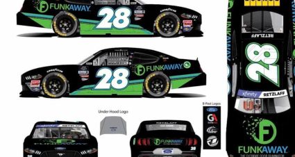 Parker Retzlaff’s 2022 #28 FUNKAWAY Ford paint scheme.