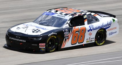 LEBANON, TENNESSEE - JUNE 25: Brandon Brown, driver of the #68 Brandonbilt Foundations Chevrolet, drives during qualifying for the NASCAR Xfinity Series Tennessee Lottery 250 at Nashville Superspeedway on June 25, 2022 in Lebanon, Tennessee. (Photo by Logan Riely/Getty Images) | Getty Images
