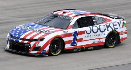 LEBANON, TENNESSEE - JUNE 25: Ross Chastain, driver of the #1 Jockey Chevrolet, drives during qualifying for the NASCAR Cup Series Ally 400 at Nashville Superspeedway on June 25, 2022 in Lebanon, Tennessee. (Photo by Logan Riely/Getty Images) | Getty Images
