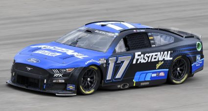 LEBANON, TENNESSEE - JUNE 25: Chris Buescher, driver of the #17 Fastenal Ford, drives during qualifying for the NASCAR Cup Series Ally 400 at Nashville Superspeedway on June 25, 2022 in Lebanon, Tennessee. (Photo by Logan Riely/Getty Images) | Getty Images
