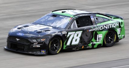 LEBANON, TENNESSEE - JUNE 25: BJ McLeod, driver of the #78 Motorsport Games XBOX Ford, drives during qualifying for the NASCAR Cup Series NASCAR Cup Series Ally 400 at Nashville Superspeedway on June 25, 2022 in Lebanon, Tennessee. (Photo by Logan Riely/Getty Images) | Getty Images