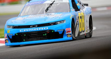 PORTLAND, OREGON - JUNE 03: Brandon Brown, driver of the #68 Brandonbilt Foundations Chevrolet, drives during practice for the NASCAR Xfinity Series Pacific Office Automation 147 at Portland International Raceway on June 03, 2022 in Portland, Oregon. (Photo by Meg Oliphant/Getty Images) | Getty Images