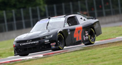 PORTLAND, OREGON - JUNE 03: Ryan Vargas, driver of the #47 Mike Harmon Racing Chevrolet, drives during qualifying for the NASCAR Xfinity Series Pacific Office Automation 147 at Portland International Raceway on June 03, 2022 in Portland, Oregon. (Photo by Meg Oliphant/Getty Images) | Getty Images