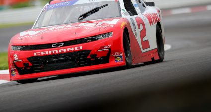 PORTLAND, OREGON - JUNE 03: Sheldon Creed, driver of the #2 Whelen Chevrolet, drives during practice for the NASCAR Xfinity Series Pacific Office Automation 147 at Portland International Raceway on June 03, 2022 in Portland, Oregon. (Photo by Meg Oliphant/Getty Images) | Getty Images