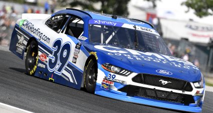 ELKHART LAKE, WISCONSIN - JULY 01: Ryan Sieg, driver of the #39 CMRroofing.com/A-game Ford, drives during qualifying for the NASCAR Xfinity Series Henry 180 at Road America on July 01, 2022 in Elkhart Lake, Wisconsin. (Photo by Logan Riely/Getty Images) | Getty Images