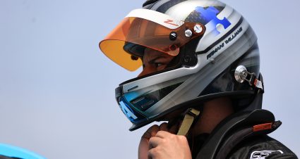 FORT WORTH, TEXAS - MAY 20: Armani Williams, driver of the #43 iceCold Technologies LLC Toyota, prepares to practice for the NASCAR Camping World Truck Series SpeedyCash.com 220 at Texas Motor Speedway on May 20, 2022 in Fort Worth, Texas. (Photo by Buda Mendes/Getty Images) | Getty Images