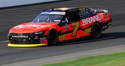 Justin Allgaier’s 2022 #7 Brandt Chevrolet paint scheme.