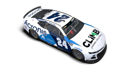William Byron’s 2022 #24 Acronis Chevrolet paint scheme.