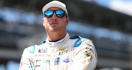 INDIANAPOLIS, INDIANA - JULY 29: Austin Hill, driver of the #21 Bennett Transportation Chevrolet, looks on during practice for the NASCAR Xfinity Series Pennzoil 150 at the Brickyard at Indianapolis Motor Speedway on July 29, 2022 in Indianapolis, Indiana. (Photo by James Gilbert/Getty Images) | Getty Images