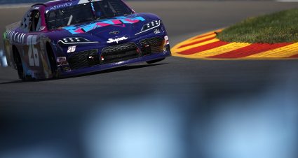 WATKINS GLEN, NEW YORK - AUGUST 20: Connor Mosack, driver of the #26 Rad Cats Toyota, drives during qualifying for the NASCAR Xfinity Series Sunoco Go Rewards 200 at The Glen at Watkins Glen International on August 20, 2022 in Watkins Glen, New York. (Photo by Sean Gardner/Getty Images) | Getty Images