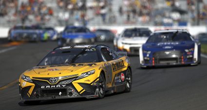 Christopher Bell’s 2022 #20 DeWalt Toyota paint scheme.