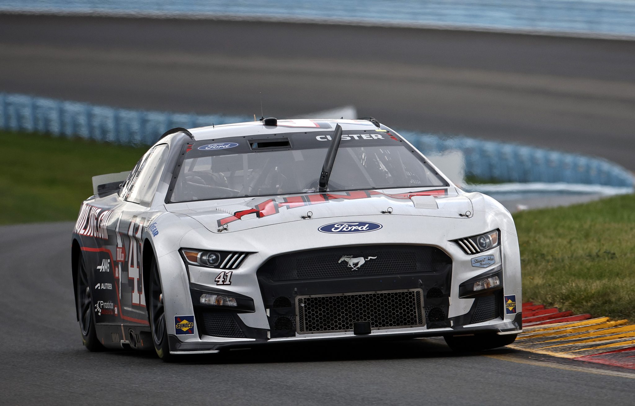WATKINS GLEN, NEW YORK - AUGUST 21: Cole Custer, driver of the #41 HaasTooling.com Ford, drives during the NASCAR Cup Series Go Bowling at The Glen at Watkins Glen International on August 21, 2022 in Watkins Glen, New York. (Photo by Chris Graythen/Getty Images) | Getty Images