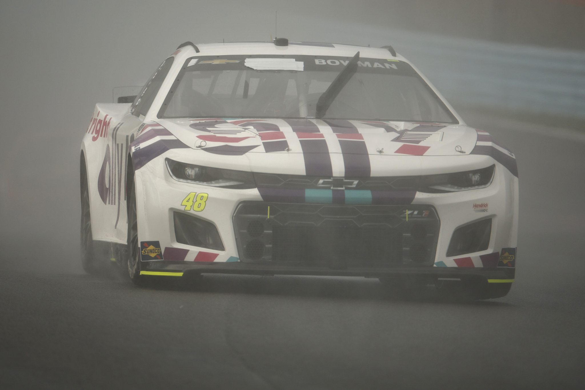 WATKINS GLEN, NEW YORK - AUGUST 21: Alex Bowman, driver of the #48 Ally Chevrolet, drives during the NASCAR Cup Series Go Bowling at The Glen at Watkins Glen International on August 21, 2022 in Watkins Glen, New York. (Photo by Chris Graythen/Getty Images) | Getty Images