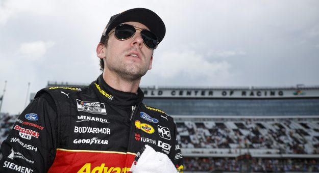 DAYTONA BEACH, FLORIDA - AUGUST 28: Ryan Blaney, driver of the #12 Advance Auto Parts Ford, looks on after the NASCAR Cup Series Coke Zero Sugar 400 at Daytona International Speedway on August 28, 2022 in Daytona Beach, Florida. (Photo by Chris Graythen/Getty Images) | Getty Images