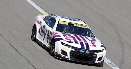 KANSAS CITY, KANSAS - SEPTEMBER 11: Alex Bowman, driver of the #48 Ally Chevrolet, drives during the NASCAR Cup Series Hollywood Casino 400 at Kansas Speedway on September 11, 2022 in Kansas City, Kansas. (Photo by Meg Oliphant/Getty Images) | Getty Images