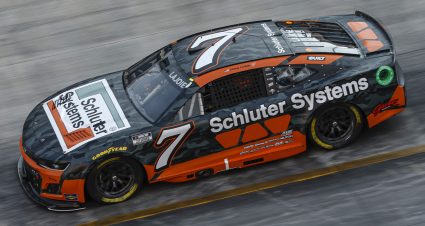 Corey LaJoie’s 2022 #7 Schluter Systems Chevrolet paint scheme.