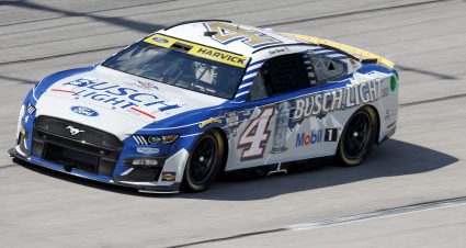 DARLINGTON, SOUTH CAROLINA - SEPTEMBER 03: Kevin Harvick, driver of the #4 Busch Light Retro Ford, drives during practice for the NASCAR Cup Series Cook Out Southern 500 at Darlington Raceway on September 03, 2022 in Darlington, South Carolina. (Photo by Jared C. Tilton/Getty Images) | Getty Images