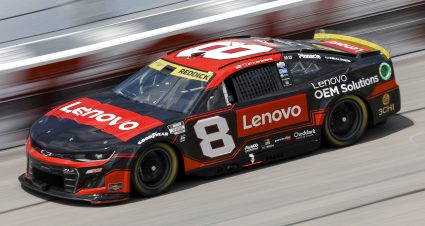 DARLINGTON, SOUTH CAROLINA - SEPTEMBER 03: Tyler Reddick, driver of the #8 Lenovo Chevrolet, drives during practice for the NASCAR Cup Series Cook Out Southern 500 at Darlington Raceway on September 03, 2022 in Darlington, South Carolina. (Photo by Jared C. Tilton/Getty Images) | Getty Images
