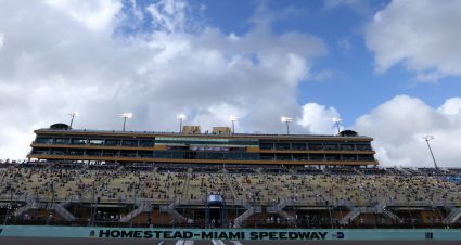 HOMESTEAD, FLORIDA - FEBRUARY 28: A general view of the grandstands during the NASCAR Cup Series Dixie Vodka 400 at Homestead-Miami Speedway on February 28, 2021 in Homestead, Florida. (Photo by Sean Gardner/Getty Images) | Getty Images