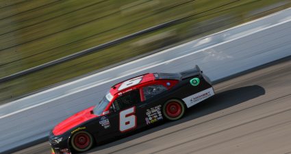 KANSAS CITY, KANSAS - SEPTEMBER 09: Ryan Vargas, driver of the #6 TeamJDMotorsports.com Chevrolet, drives during practice for the NASCAR Xfinity Series Kansas Lottery 300 at Kansas Speedway on September 09, 2022 in Kansas City, Kansas. (Photo by Meg Oliphant/Getty Images) | Getty Images