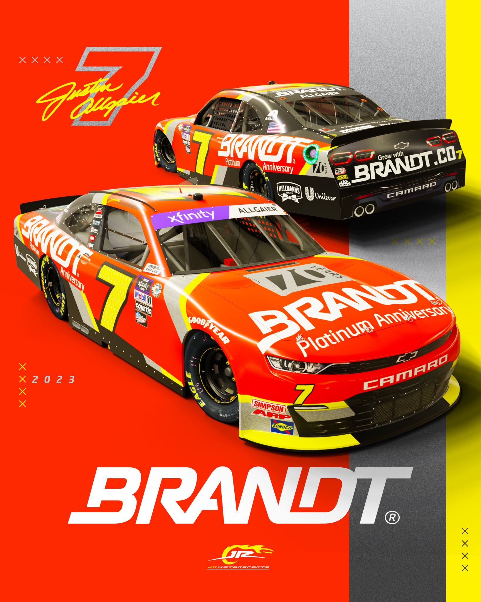 Justin Allgaier 2023 Brandt