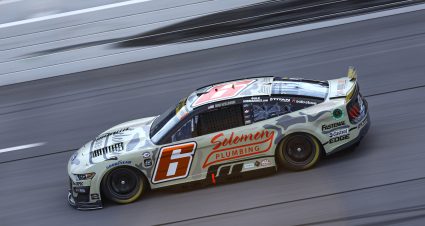 TALLADEGA, ALABAMA - SEPTEMBER 30: Brad Keselowski, driver of the #6 Solomon Plumbing Ford, drives during qualifying for the NASCAR Cup Series YellaWood 500 at Talladega Superspeedway on September 30, 2023 in Talladega, Alabama. (Photo by Sean Gardner/Getty Images) | Getty Images