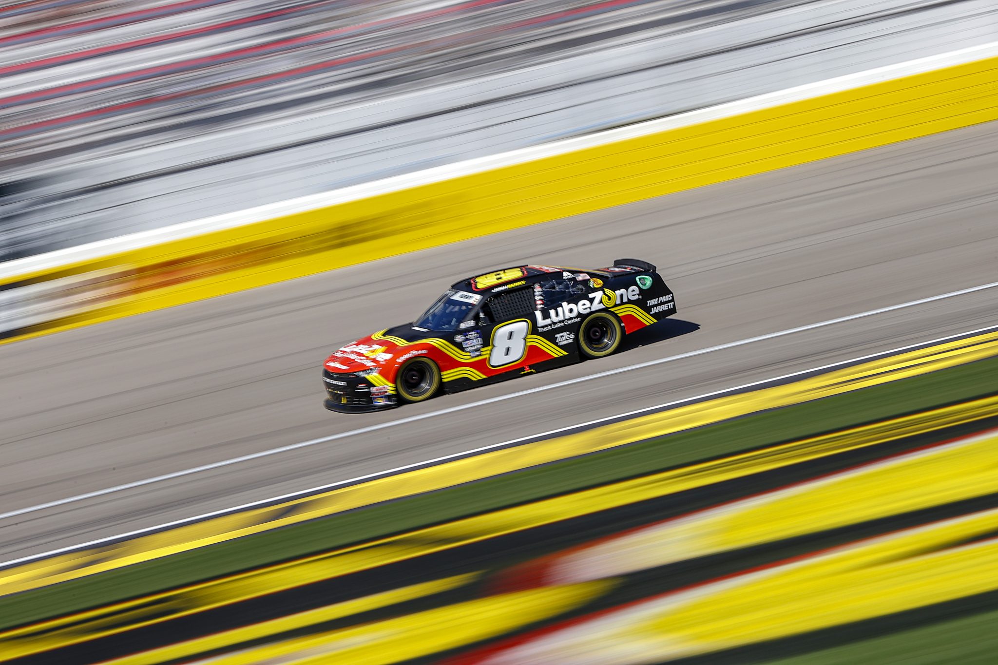 LAS VEGAS, NEVADA - OCTOBER 14: Josh Berry, driver of the #8 LubeZone Chevrolet, drives during the NASCAR Xfinity Series Alsco Uniforms 302 at Las Vegas Motor Speedway on October 14, 2023 in Las Vegas, Nevada. (Photo by Chris Graythen/Getty Images) | Getty Images