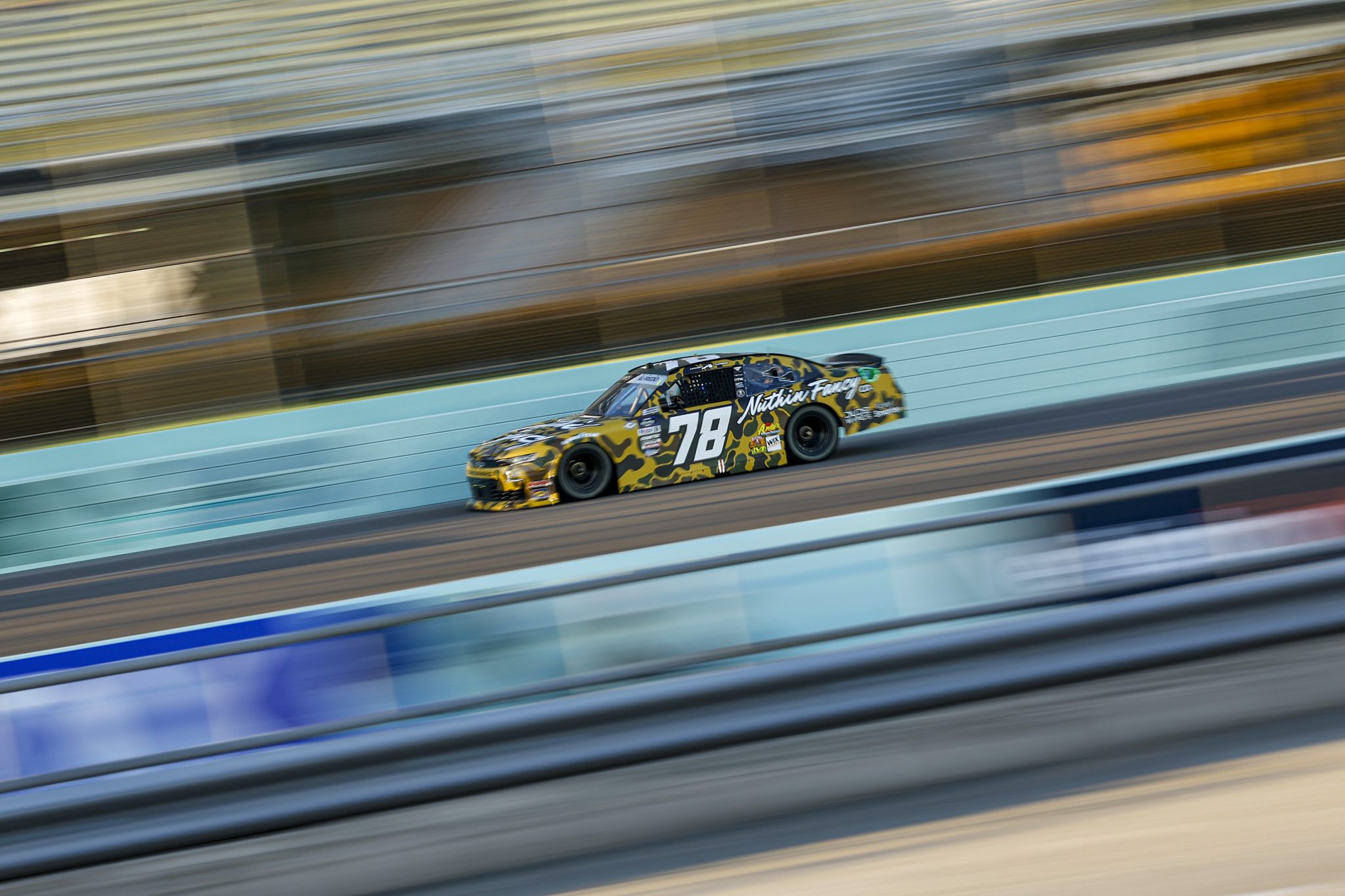 HOMESTEAD, FLORIDA - OCTOBER 20: Anthony Alfredo, driver of the #78 Nuthin Fancy Chevrolet, drives during practice for the NASCAR Xfinity Series Contender Boats 300 at Homestead-Miami Speedway on October 20, 2023 in Homestead, Florida. (Photo by James Gilbert/Getty Images) | Getty Images