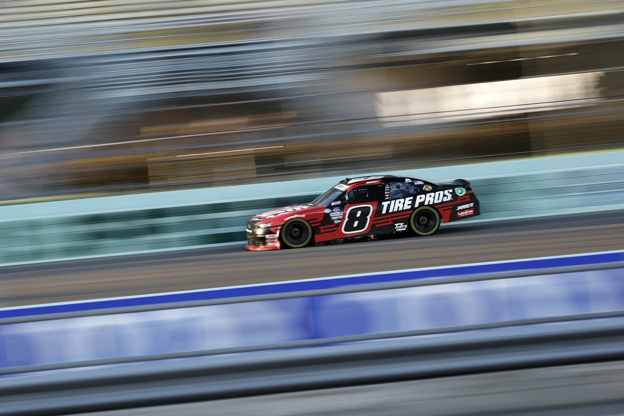 HOMESTEAD, FLORIDA - OCTOBER 20: Josh Berry, driver of the #8 Tire Pros Love The Drive Chevrolet, drives during practice for the NASCAR Xfinity Series Contender Boats 300 at Homestead-Miami Speedway on October 20, 2023 in Homestead, Florida. (Photo by James Gilbert/Getty Images) | Getty Images