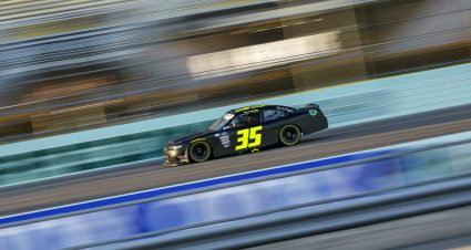 HOMESTEAD, FLORIDA - OCTOBER 20: Patrick Emerling, driver of the #35 Sci Aps Chevrolet, drives during practice for the NASCAR Xfinity Series Contender Boats 300 at Homestead-Miami Speedway on October 20, 2023 in Homestead, Florida. (Photo by James Gilbert/Getty Images) | Getty Images