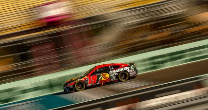 HOMESTEAD, FLORIDA - OCTOBER 21: Martin Truex Jr., driver of the #19 Bass Pro Shops Toyota, drives during practice for the NASCAR Cup Series 4EVER 400 Presented by Mobil 1 at Homestead-Miami Speedway on October 21, 2023 in Homestead, Florida. (Photo by James Gilbert/Getty Images) | Getty Images