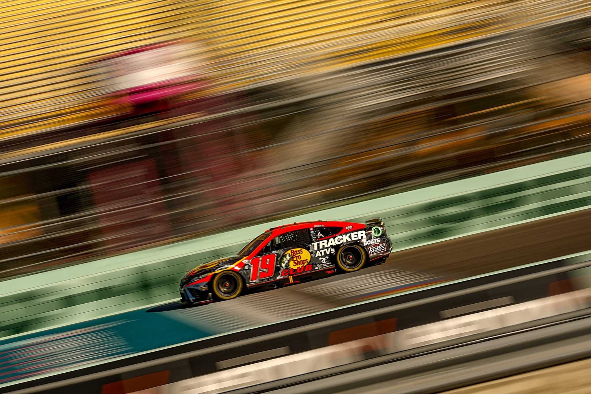 HOMESTEAD, FLORIDA - OCTOBER 21: Martin Truex Jr., driver of the #19 Bass Pro Shops Toyota, drives during practice for the NASCAR Cup Series 4EVER 400 Presented by Mobil 1 at Homestead-Miami Speedway on October 21, 2023 in Homestead, Florida. (Photo by James Gilbert/Getty Images) | Getty Images