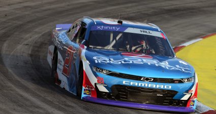Austin Hill’s 2023 #21 Global Industrial Chevrolet paint scheme.