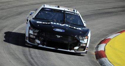 MARTINSVILLE, VIRGINIA - OCTOBER 28: Aric Almirola, driver of the #10 Smithfield Ford, drives during practice for the NASCAR Cup Series Xfinity 500 at Martinsville Speedway on October 28, 2023 in Martinsville, Virginia. (Photo by Jonathan Bachman/Getty Images) | Getty Images