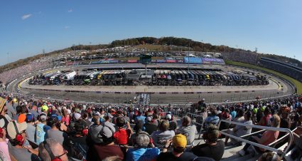 MARTINSVILLE, VIRGINIA - OCTOBER 29: A general view of racing from the grandstands during the NASCAR Cup Series Xfinity 500 at Martinsville Speedway on October 29, 2023 in Martinsville, Virginia. (Photo by Jonathan Bachman/Getty Images) | Getty Images