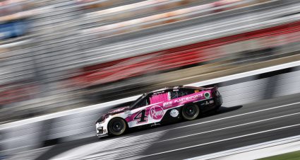 CONCORD, NORTH CAROLINA - OCTOBER 07: Kevin Harvick, driver of the #4 Rheem - Chasing a Cure Ford, drives during practice for the NASCAR Cup Series Bank of America ROVAL 400 at Charlotte Motor Speedway on October 07, 2023 in Concord, North Carolina. (Photo by James Gilbert/Getty Images) | Getty Images