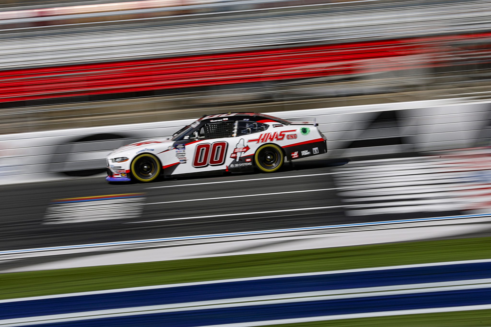 CONCORD, NORTH CAROLINA - OCTOBER 07: Cole Custer, driver of the #00 Haas Automation Ford, drives during qualifying for the NASCAR Xfinity Series Drive for the Cure 250 presented by BCBS at Charlotte Motor Speedway on October 07, 2023 in Concord, North Carolina. (Photo by James Gilbert/Getty Images) | Getty Images