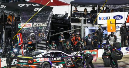 BRISTOL, TENNESSEE - SEPTEMBER 16: Brad Keselowski, driver of the #6 Castrol Edge Ford, pits during the NASCAR Cup Series Bass Pro Shops Night Race at Bristol Motor Speedway on September 16, 2023 in Bristol, Tennessee. (Photo by Meg Oliphant/Getty Images) | Getty Images