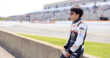 INDIANAPOLIS, INDIANA - AUGUST 11: Jake Garcia, driver of the #35 Quanta Services Chevrolet, waits on the grid during practice for the NASCAR Craftsman Truck Series TSport 200 at Indianapolis Raceway Park on August 11, 2023 in Indianapolis, Indiana. (Photo by Justin Casterline/Getty Images) | Getty Images