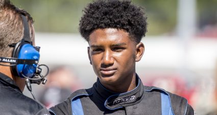 NEW SMYRNA BEACH, FLORIDA - OCTOBER 23: Lavar Scott, NASCAR Drive for Diversity Combine at New Smyrna Speedway on October 23, 2019 in New Smyrna Beach, Florida. (Photo by Brian Cleary/Getty Images)