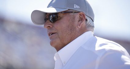 DARLINGTON, SOUTH CAROLINA - SEPTEMBER 02: NASCAR Hall of Famer Rick Hendrick team owner of Hendrick Motorsport walks the grid prior to the NASCAR Xfinity Series Sport Clips Haircuts VFW Help A Hero 200 at Darlington Raceway on September 02, 2023 in Darlington, South Carolina. (Photo by James Gilbert/Getty Images) | Getty Images