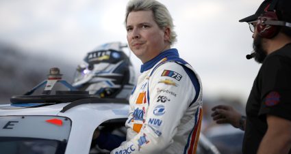 MARTINSVILLE, VIRGINIA - OCTOBER 27: Brennan Poole, driver of the #6 Finance Pro Plus Chevrolet, prepares to qualify for the NASCAR Xfinity Series Dead On Tools 250 at Martinsville Speedway on October 27, 2023 in Martinsville, Virginia. (Photo by Chris Graythen/Getty Images) | Getty Images